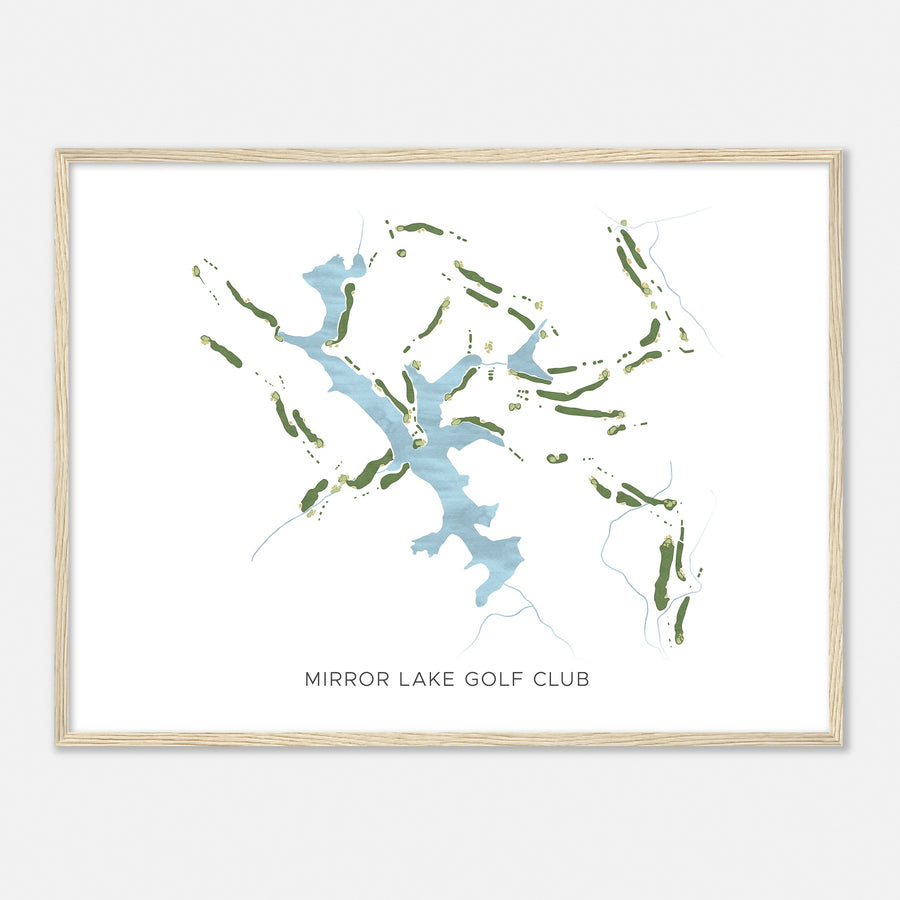 Print of Mirror Lake Golf Club Modern Map