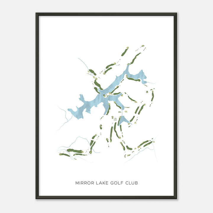 Print of Mirror Lake Golf Club Modern Map