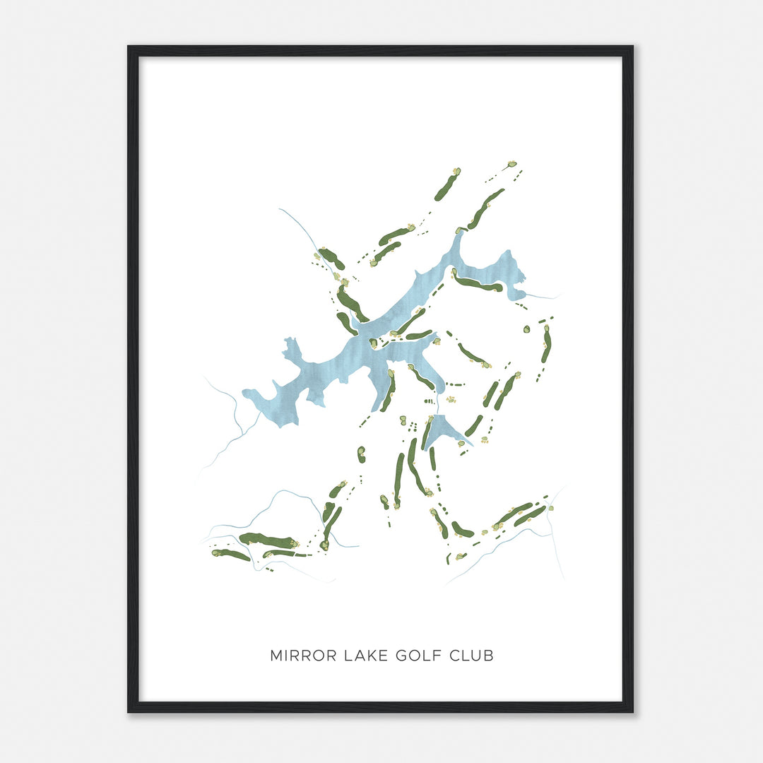Print of Mirror Lake Golf Club Modern Map