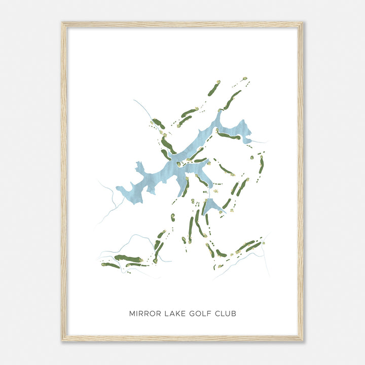 Print of Mirror Lake Golf Club Modern Map