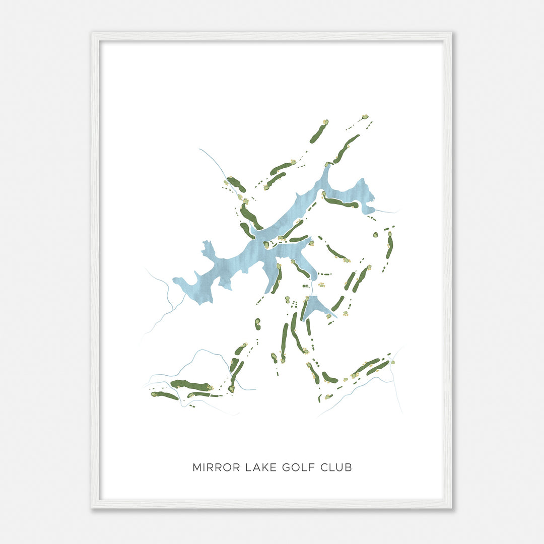 Print of Mirror Lake Golf Club Modern Map