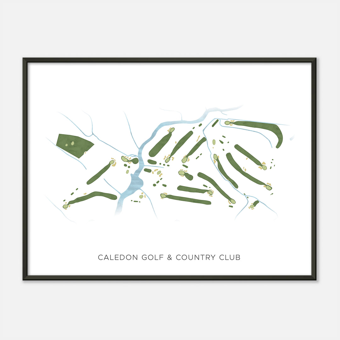 Print of Caledon Golf & Country Club Modern Map