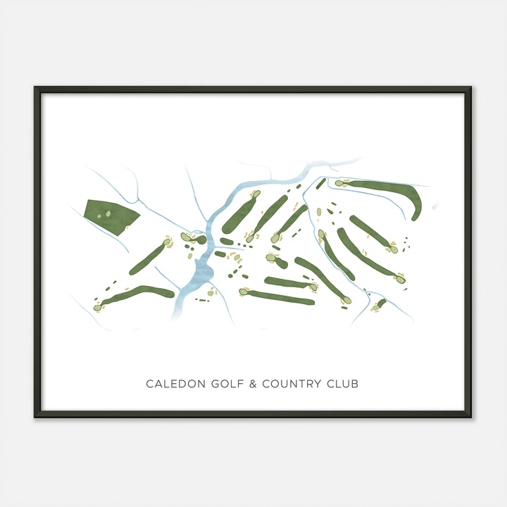 Print of Caledon Golf & Country Club Modern Map