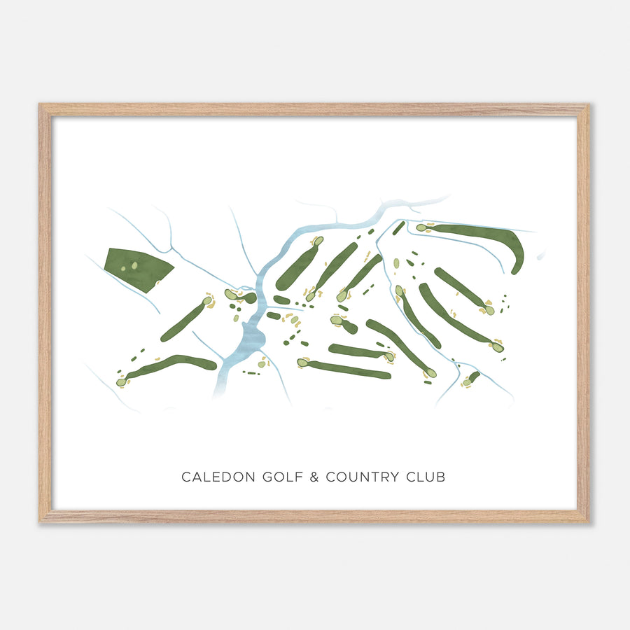 Print of Caledon Golf & Country Club Modern Map