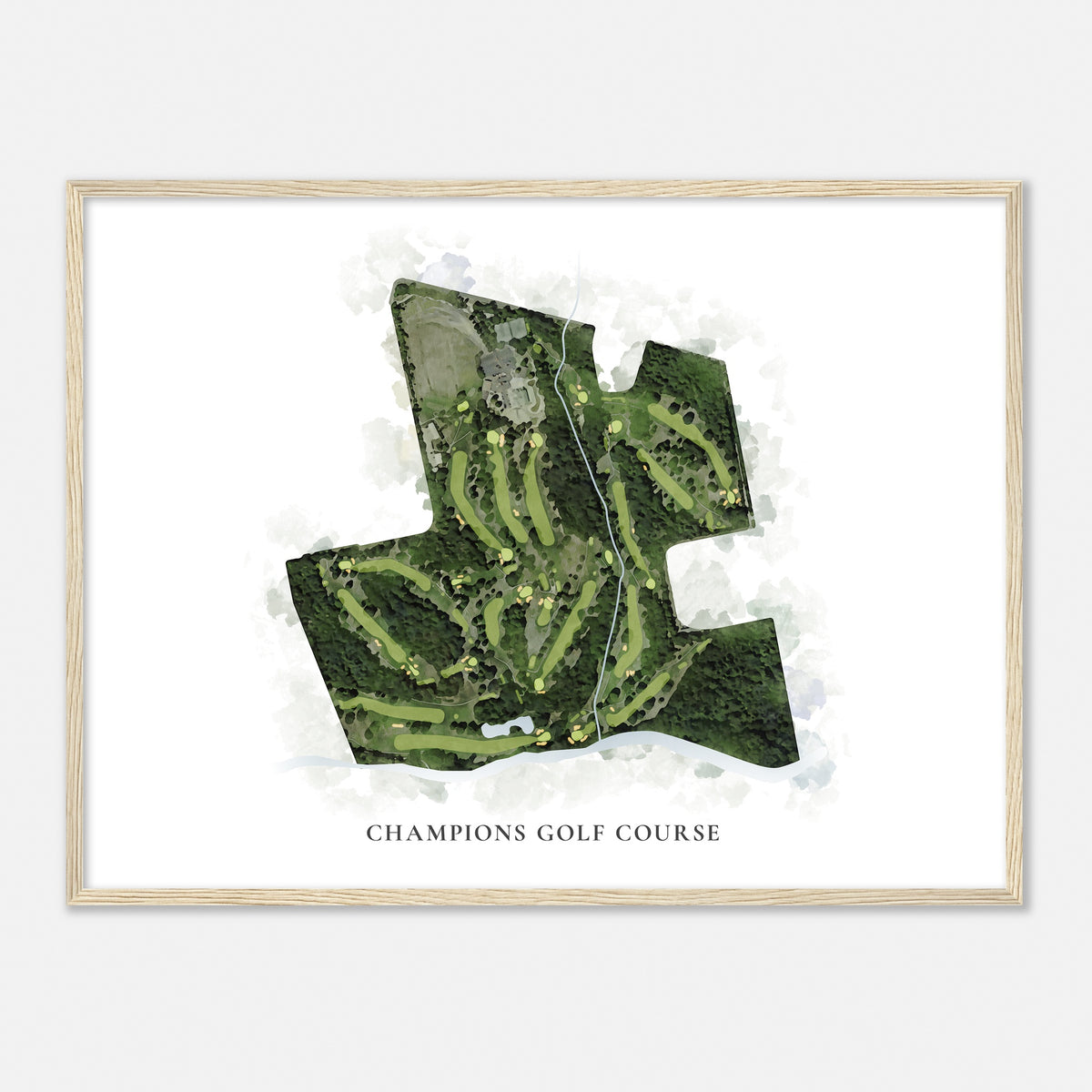 Print of Champions Golf Course Classic Map