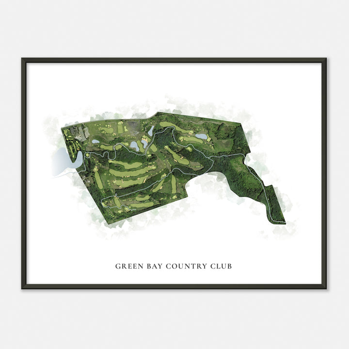 Print of Green Bay Country Club Classic Map