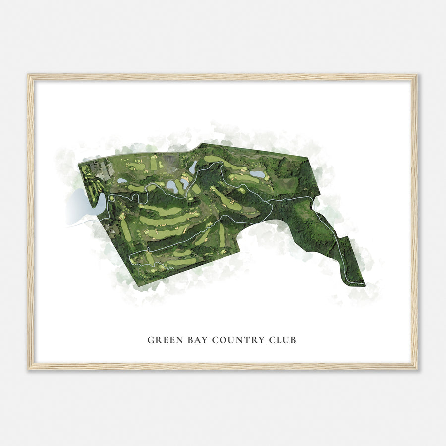 Print of Green Bay Country Club Classic Map