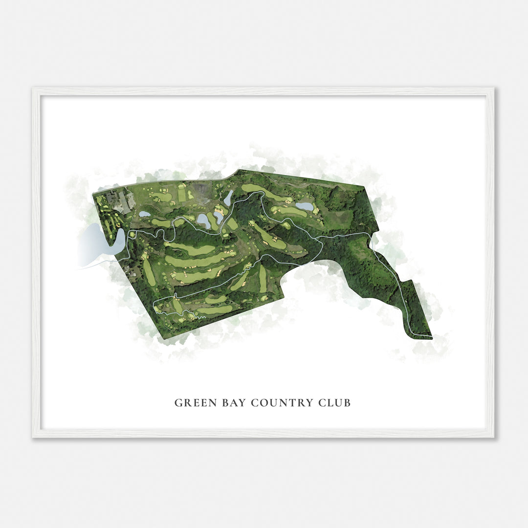 Print of Green Bay Country Club Classic Map