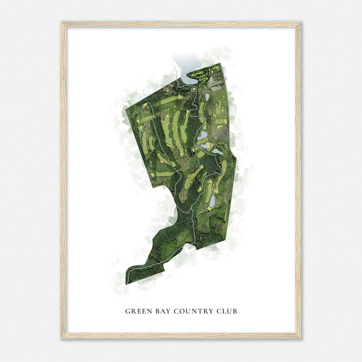 Print of Green Bay Country Club Classic Map