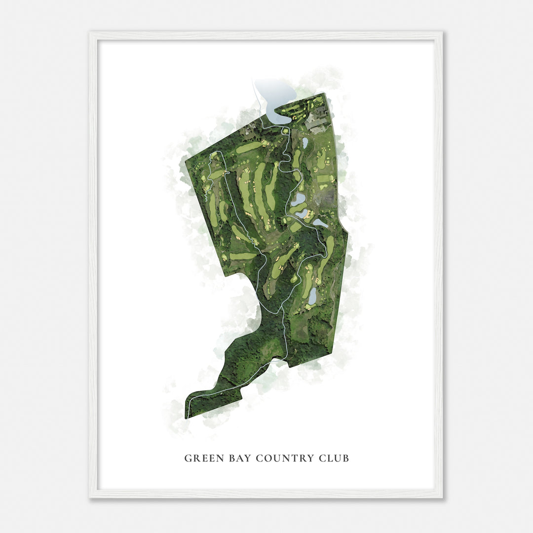 Print of Green Bay Country Club Classic Map