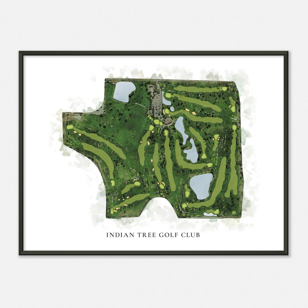 Print of Indian Tree Golf Club Classic Map