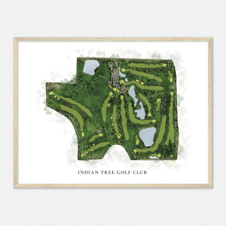 Print of Indian Tree Golf Club Classic Map