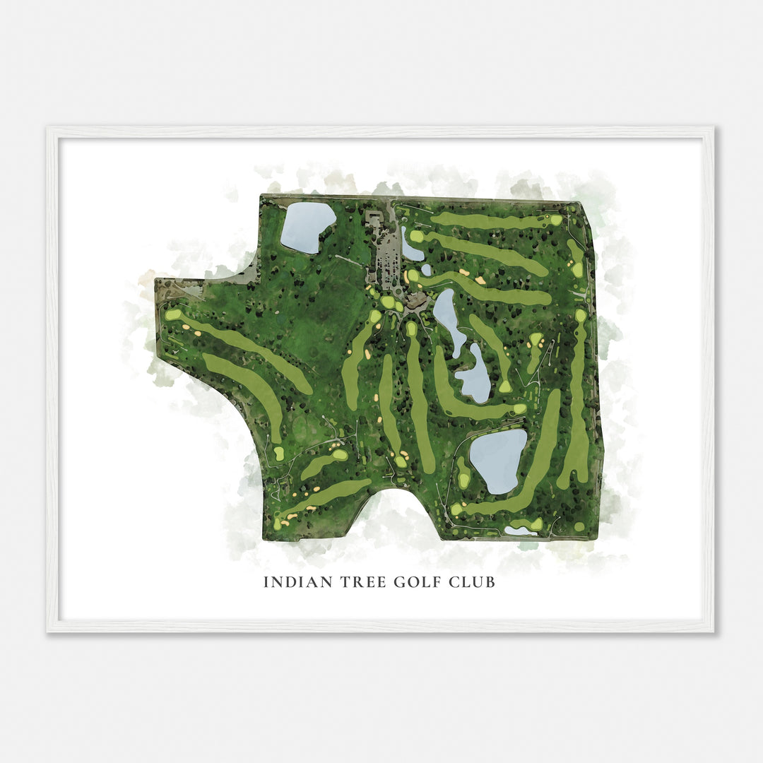 Print of Indian Tree Golf Club Classic Map