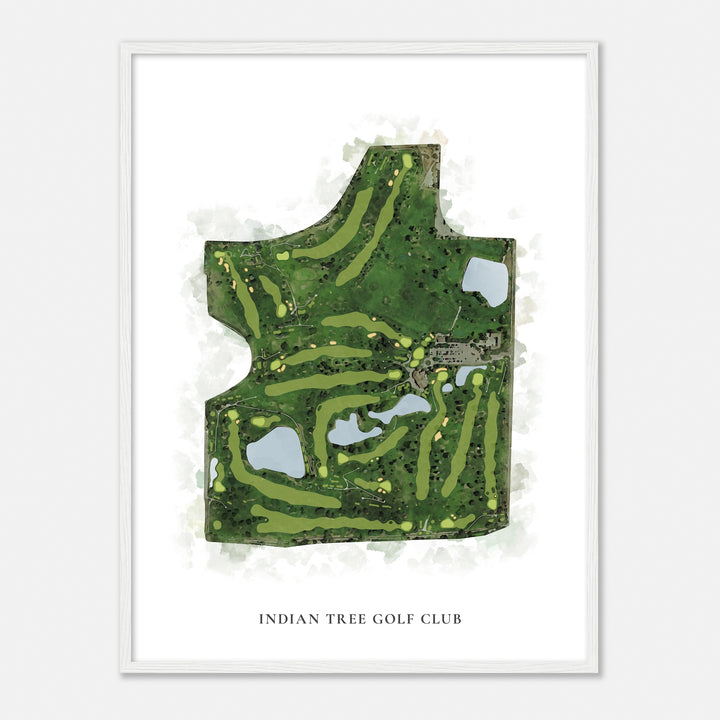 Print of Indian Tree Golf Club Classic Map