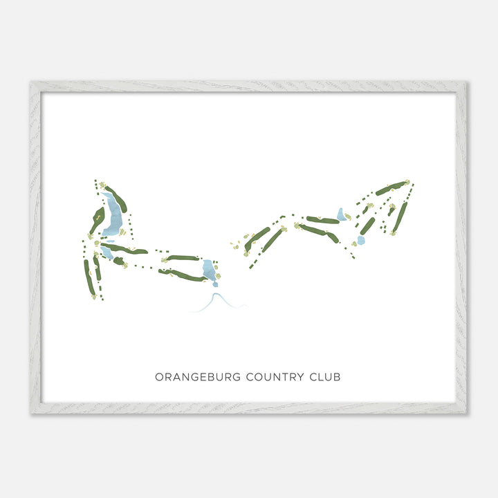 Print of Orangeburg Country Club Modern Map