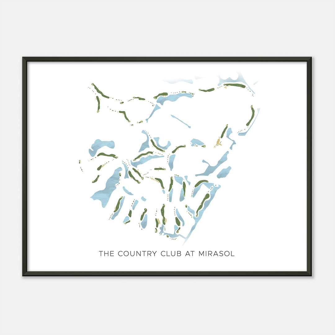 Print of The Country Club At Mirasol Modern Map
