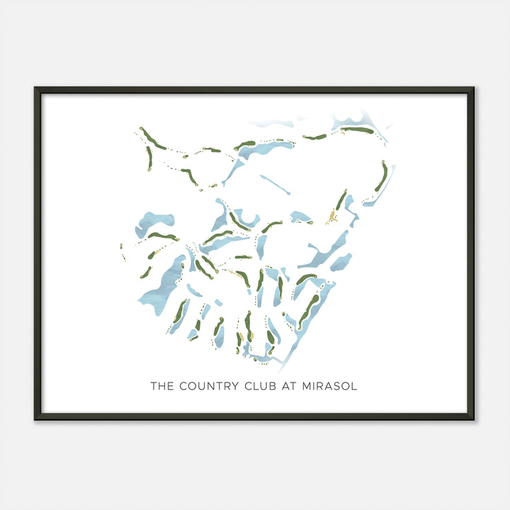 Print of The Country Club At Mirasol Modern Map