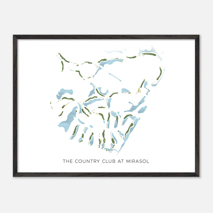 Print of The Country Club At Mirasol Modern Map