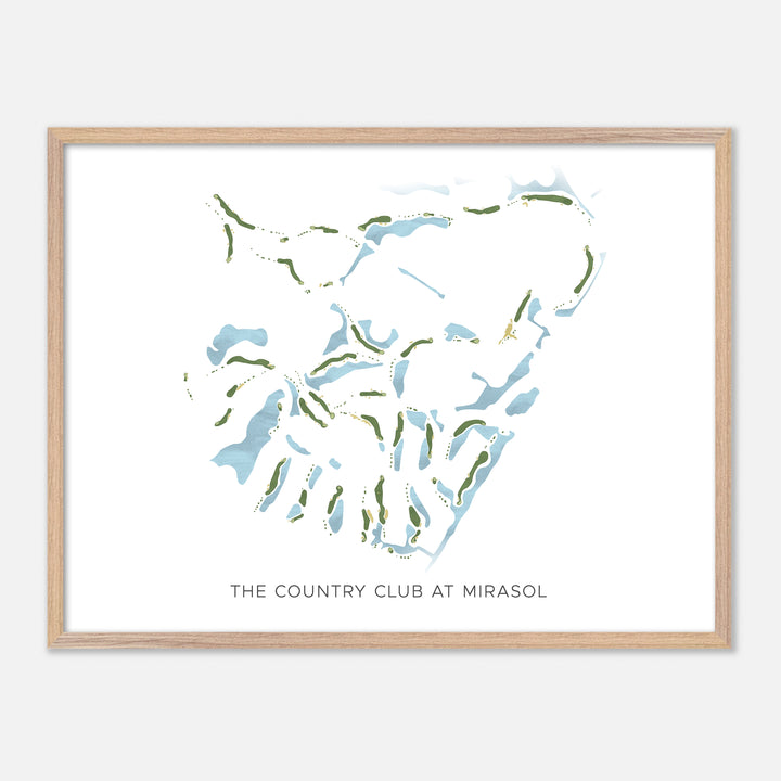 Print of The Country Club At Mirasol Modern Map