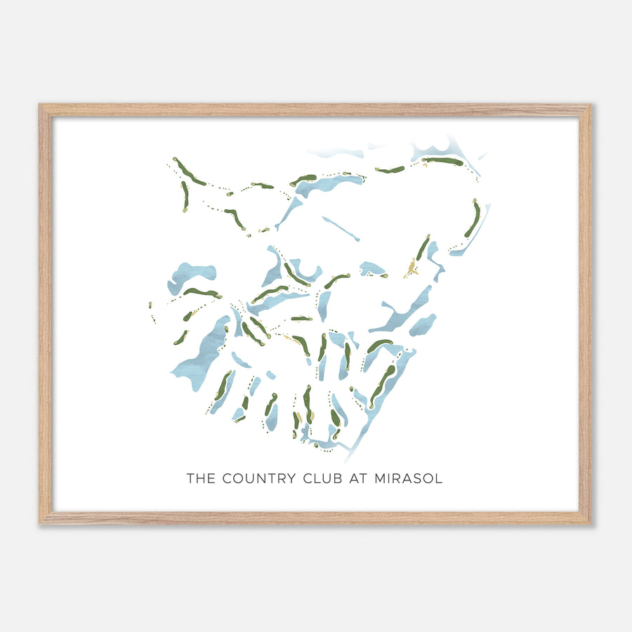 Print of The Country Club At Mirasol Modern Map