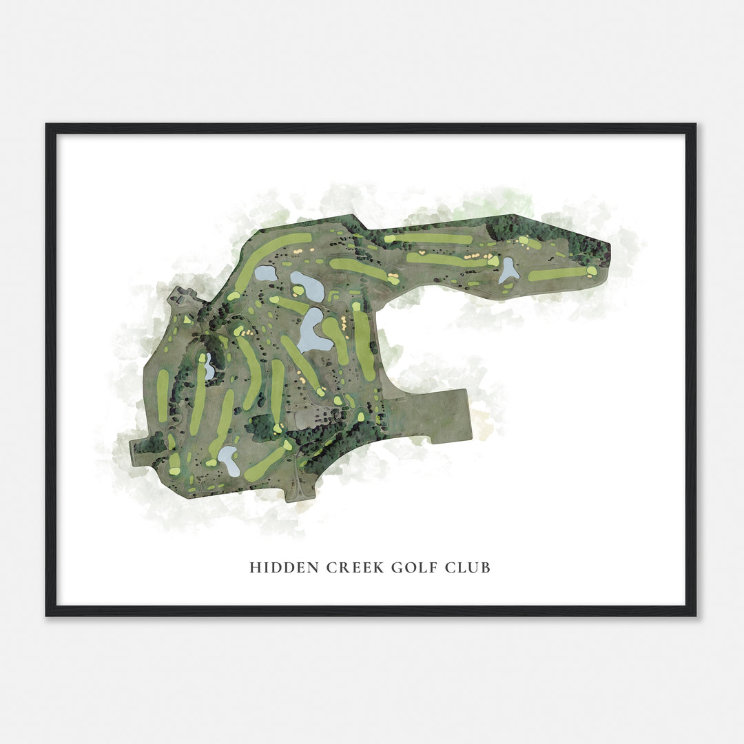 Print of Hidden Creek Golf Club Classic Map