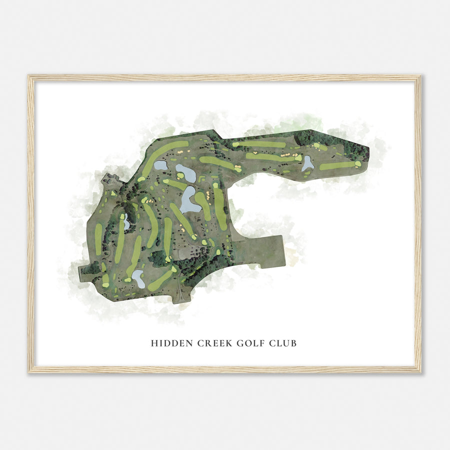 Print of Hidden Creek Golf Club Classic Map