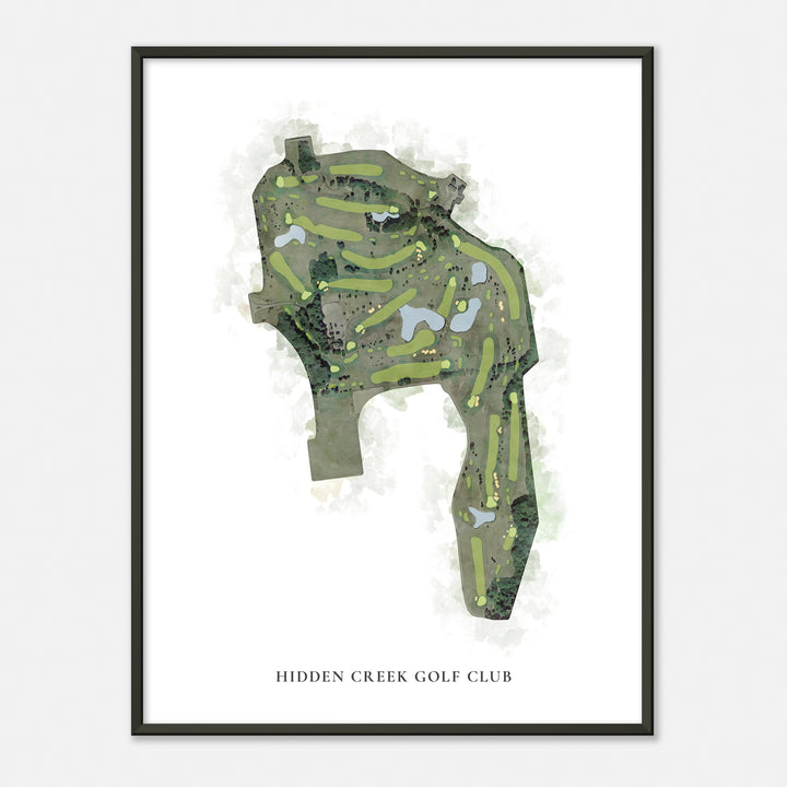 Print of Hidden Creek Golf Club Classic Map