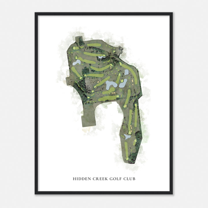 Print of Hidden Creek Golf Club Classic Map