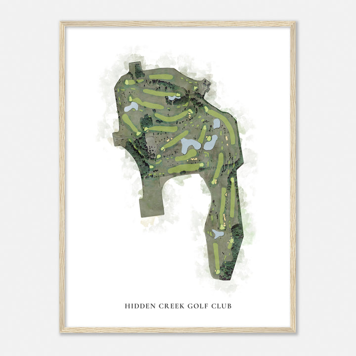 Print of Hidden Creek Golf Club Classic Map