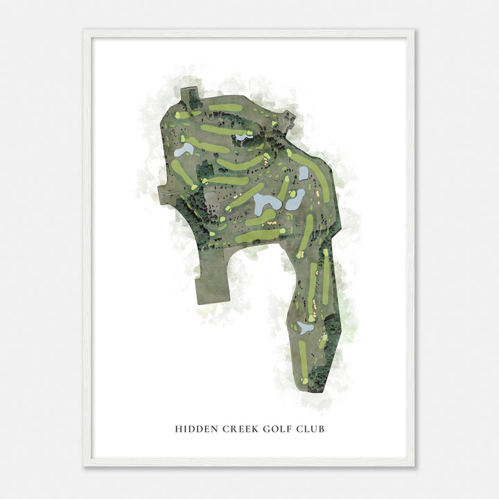 Print of Hidden Creek Golf Club Classic Map
