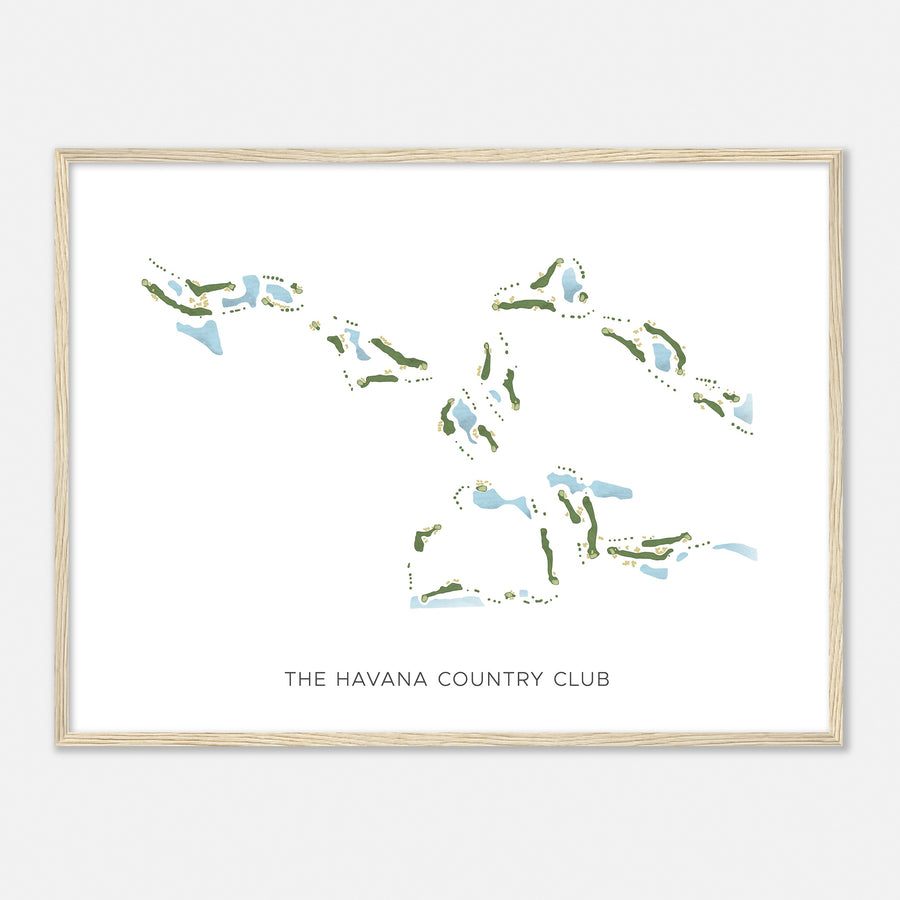 Print of The Havana Country Club Modern Map