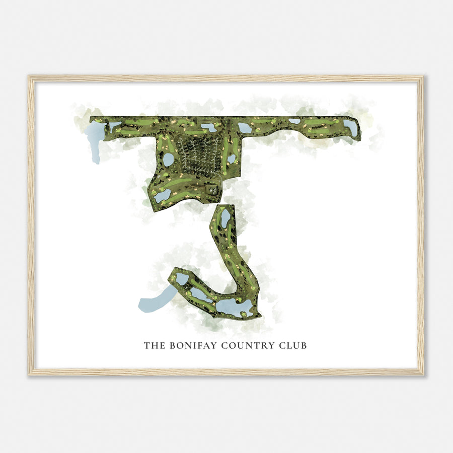 Print of The Bonifay Country Club Classic Map