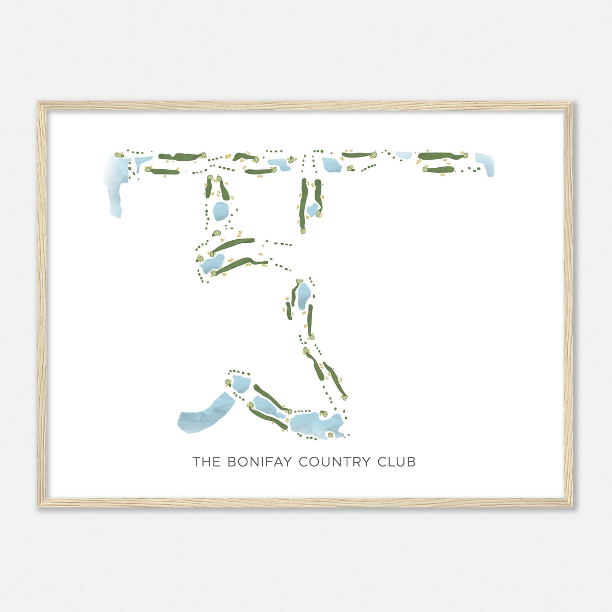 Print of The Bonifay Country Club Modern Map