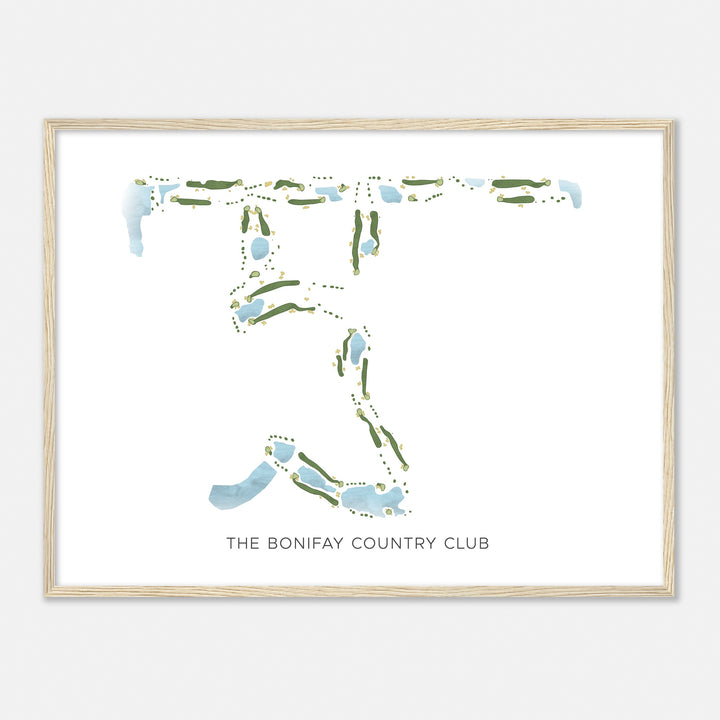 Print of The Bonifay Country Club Modern Map