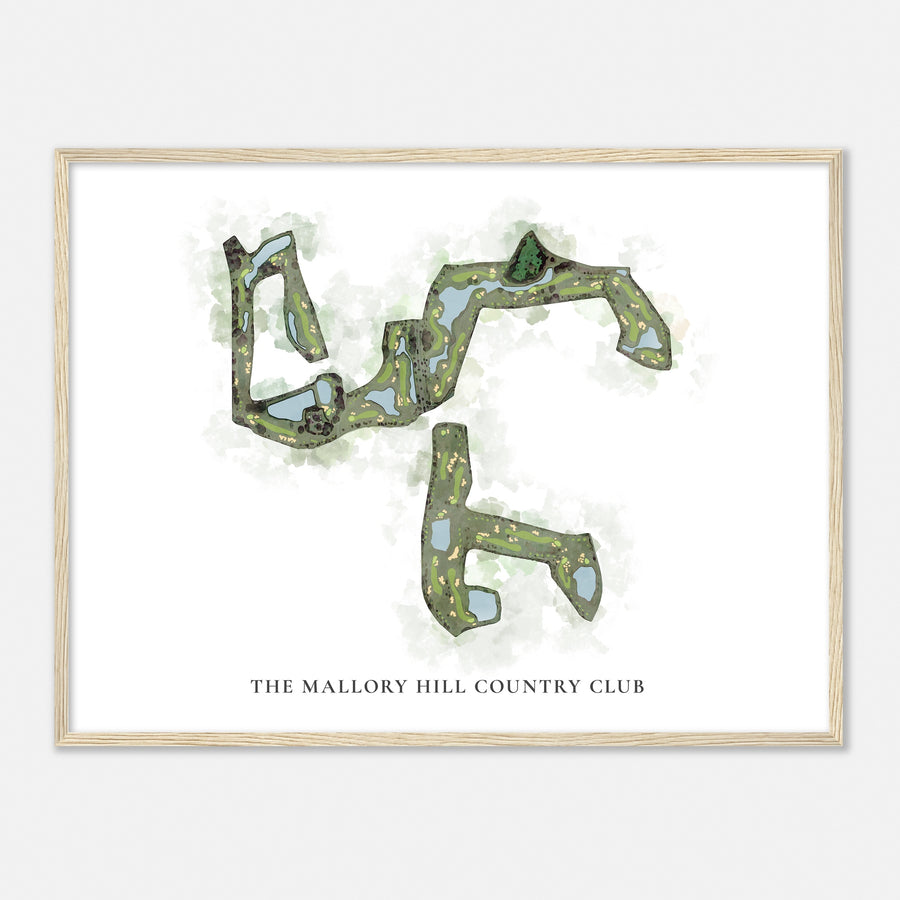 Print of The Mallory Hill Country Club Classic Map