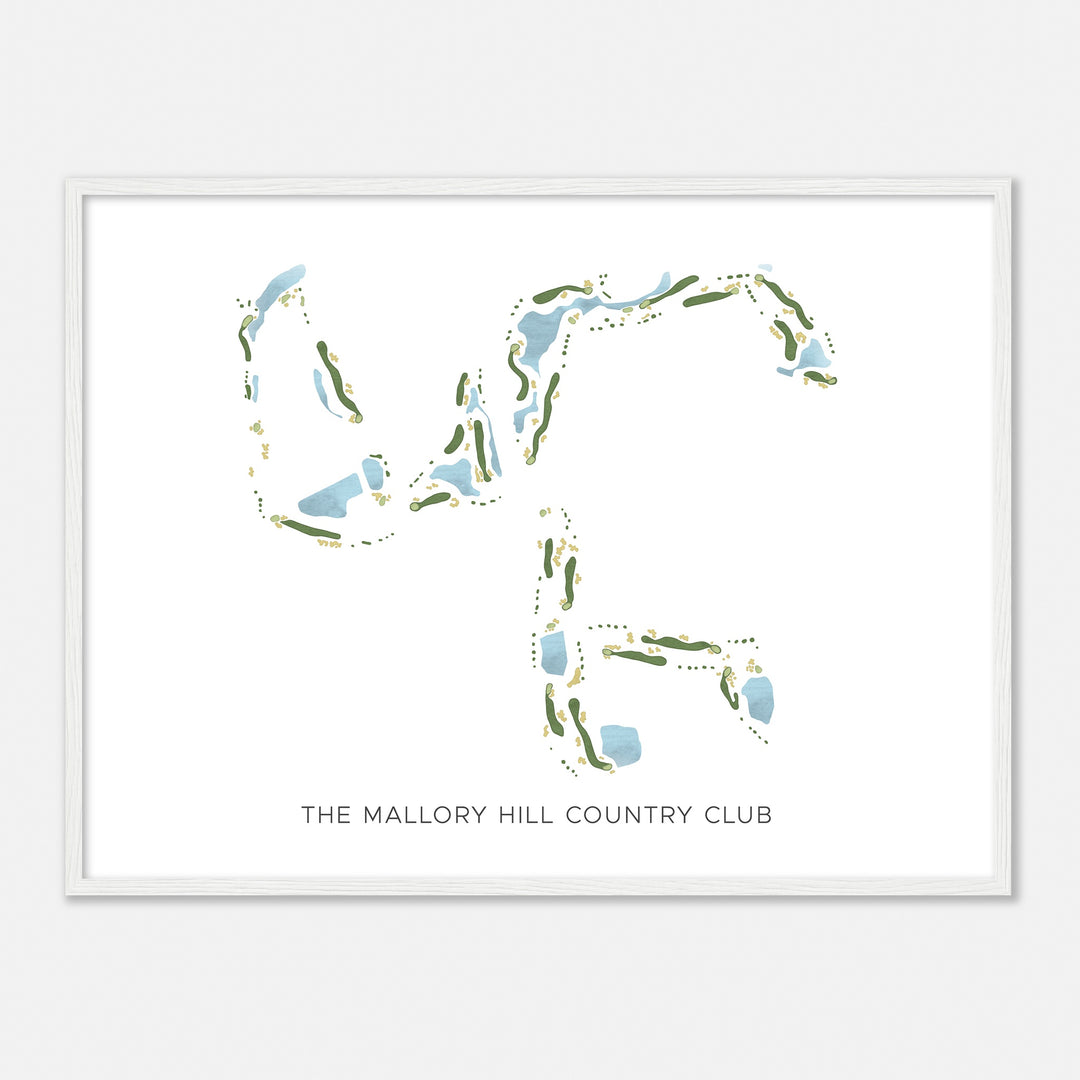 Print of The Mallory Hill Country Club Modern Map