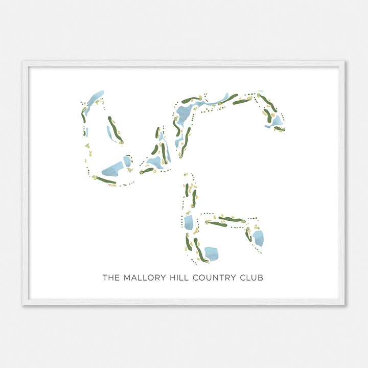 Print of The Mallory Hill Country Club Modern Map