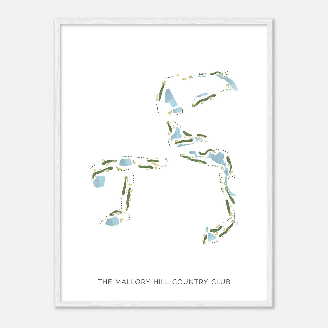 Print of The Mallory Hill Country Club Modern Map