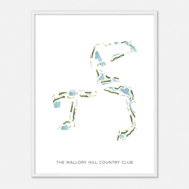 Print of The Mallory Hill Country Club Modern Map