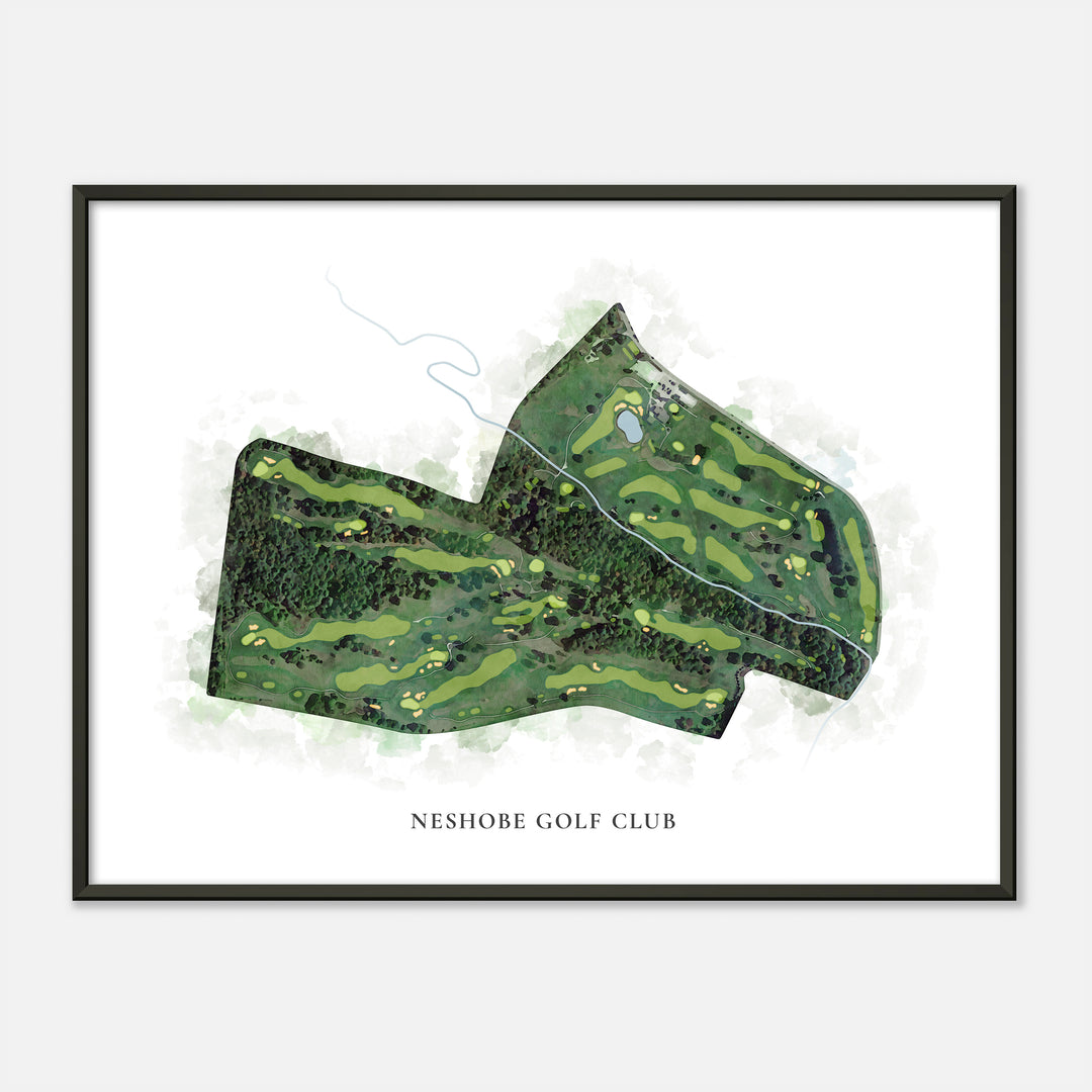 Print of Neshobe Golf Club Classic Map