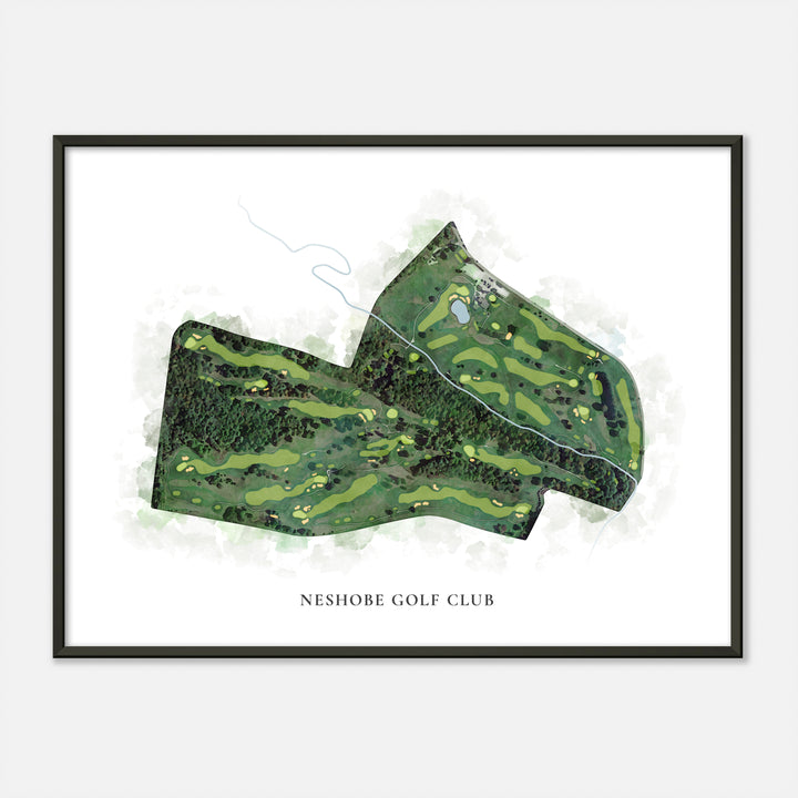 Print of Neshobe Golf Club Classic Map