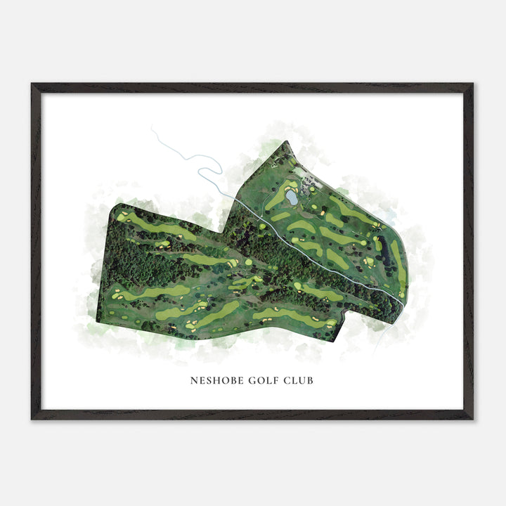 Print of Neshobe Golf Club Classic Map