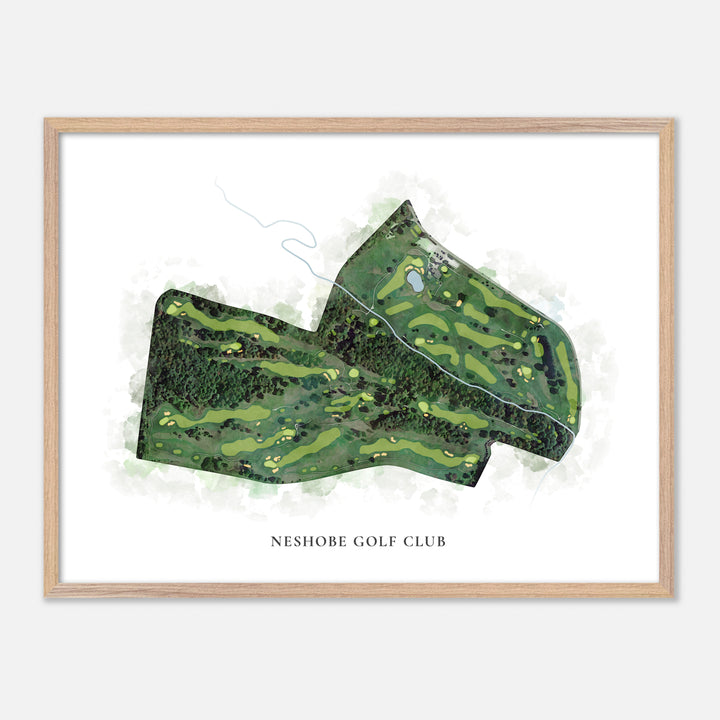 Print of Neshobe Golf Club Classic Map