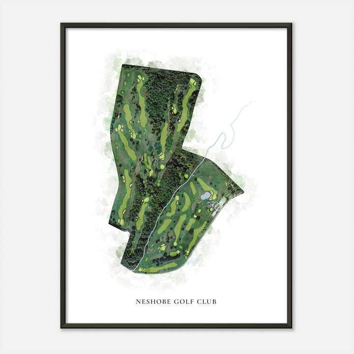 Print of Neshobe Golf Club Classic Map