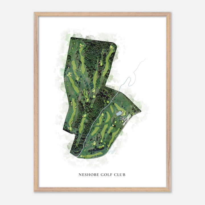Print of Neshobe Golf Club Classic Map
