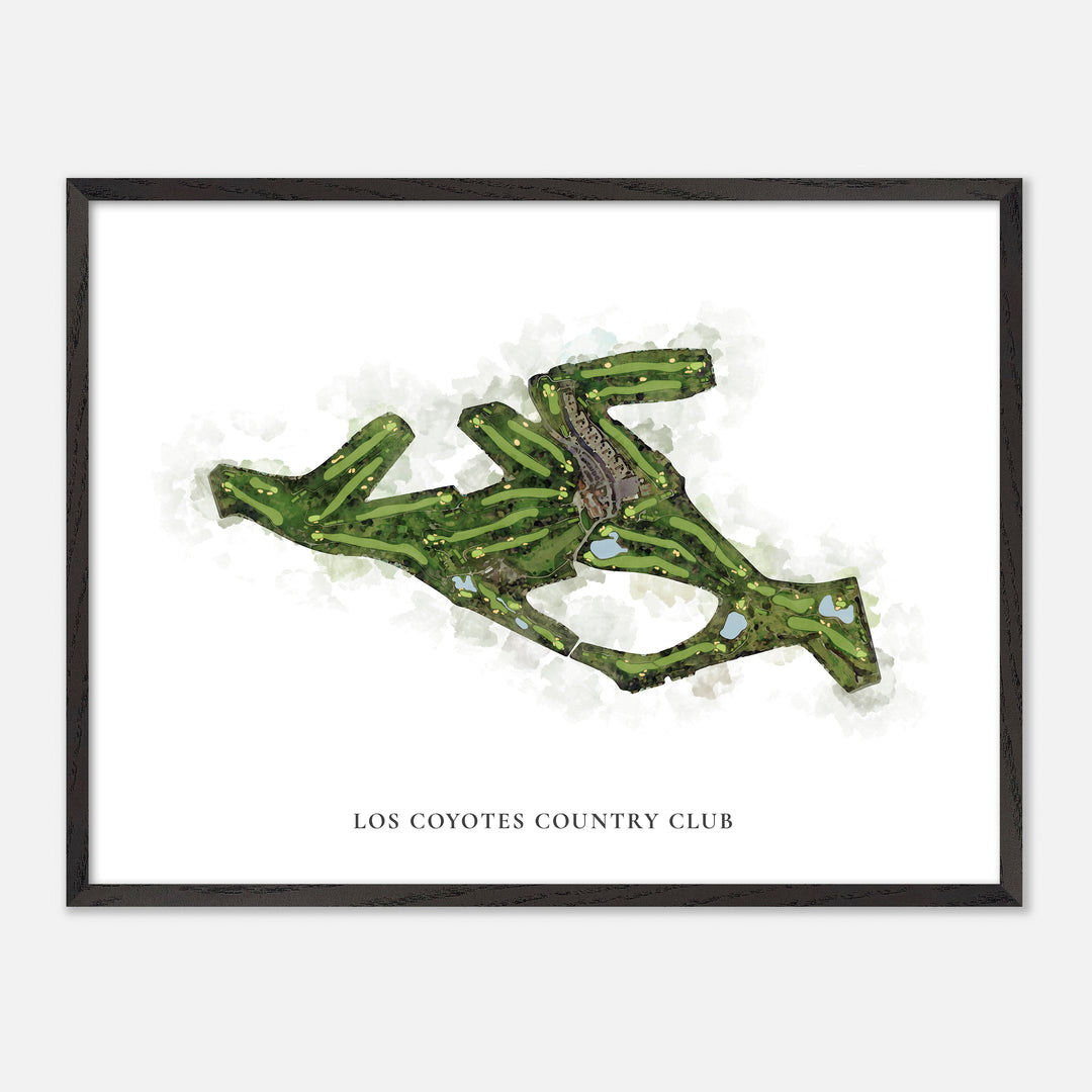 Print of Los Coyotes Country Club Classic Map