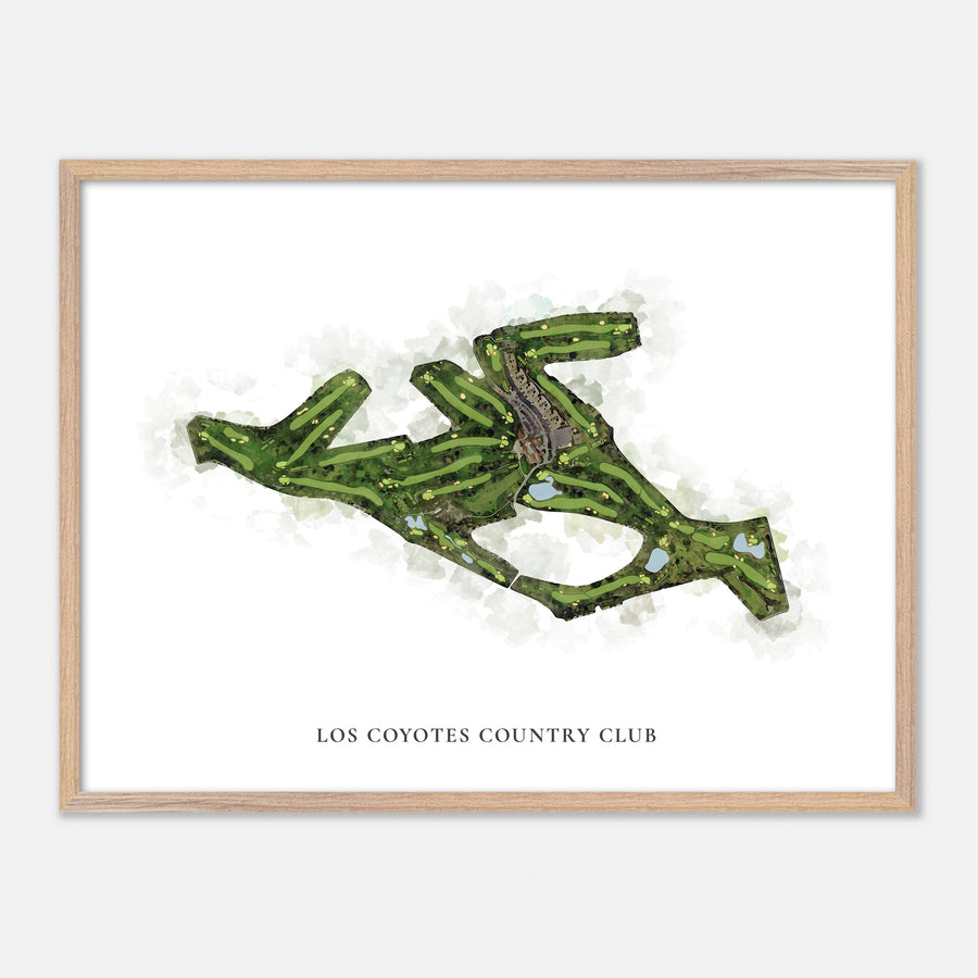 Print of Los Coyotes Country Club Classic Map