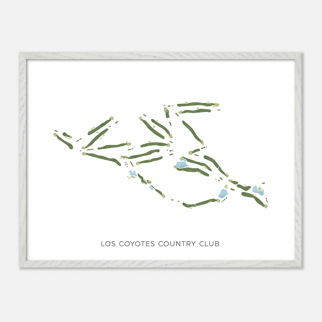 Print of Los Coyotes Country Club Modern Map
