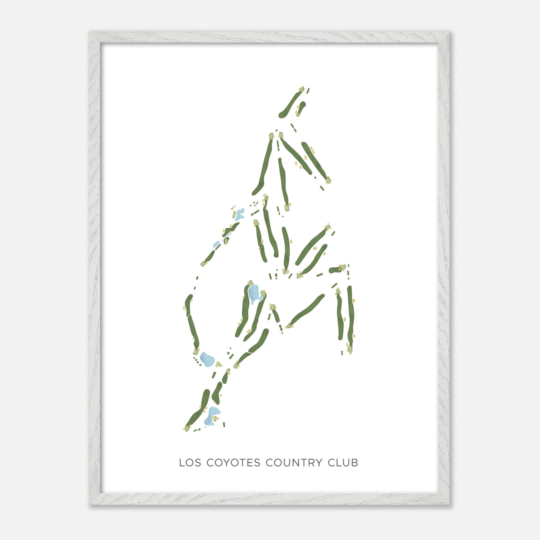 Print of Los Coyotes Country Club Modern Map