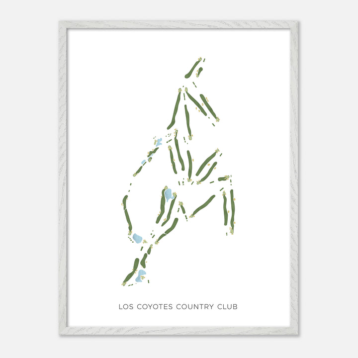 Print of Los Coyotes Country Club Modern Map
